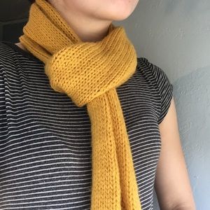 Mustard color small scarf